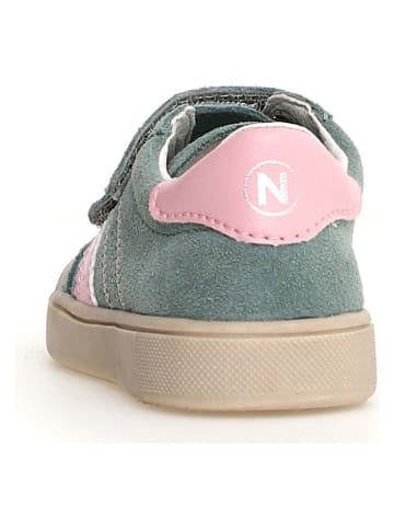 Naturino Skórzane sneakersy "Riby" w kolorze zielonym