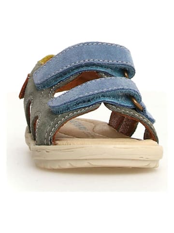 Naturino Leder-Sandalen "Sky" in Khaki/ Blau