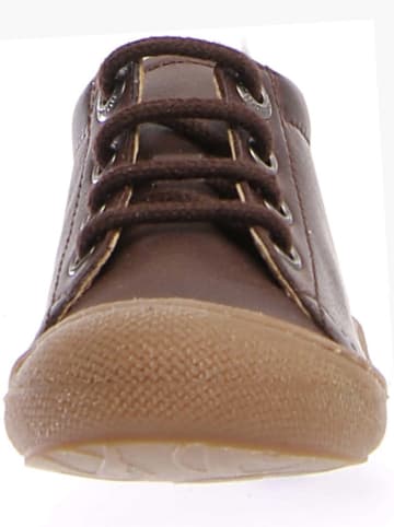 Naturino Skórzane buty "Cocoon" w kolorze brązowym do nauki chodzenia