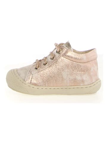 Naturino Leder-Lauflernschuhe "Cocoon" in Gold/ Rosa