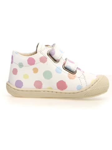 Naturino Leren loopleerschoenen "Cocoon" wit/meerkleurig