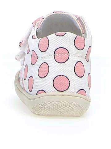 Naturino Loopleerschoenen "Cocoon" wit/lichtroze