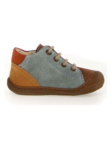 Naturino Leder-Sneakers "Romy" in Hellblau/ Hellbraun