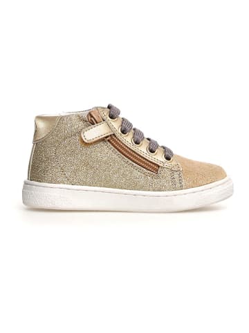 Naturino Leder-Sneakers "Pinn" in Gold