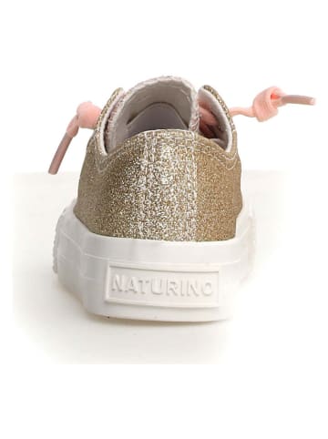 Naturino Sneakers "Bunt" goudkleurig/lichtroze