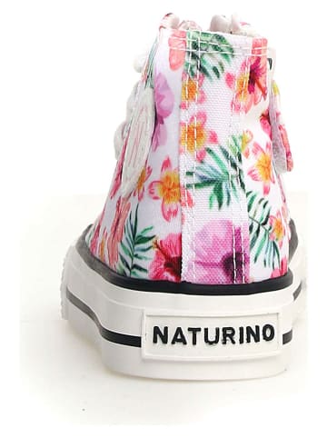 Naturino Sneakers "Ylfas" wit/roze