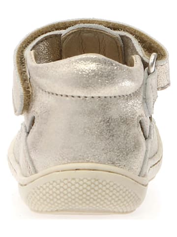 Naturino Skórzane półsandały "Bushy" w kolorze złotym