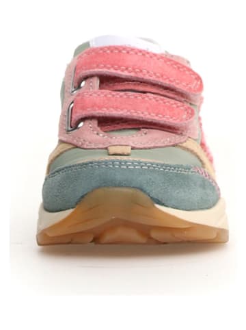 Naturino Leder-Sneakers "Quelly" in Hellblau/ Rosa