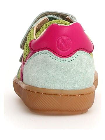 Naturino Leren sneakers "Kevis" roze/groen
