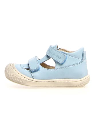 Naturino Leder-Halbsandalen "Puffy" in Hellblau