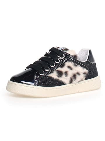 Naturino Leren sneakers "Quar" zwart/crème