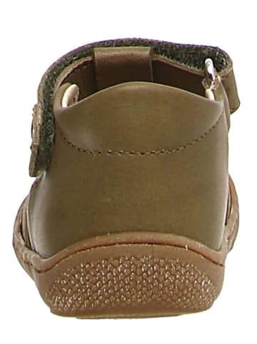 Naturino Skórzane półsandały "5282 Nappa" w kolorze khaki
