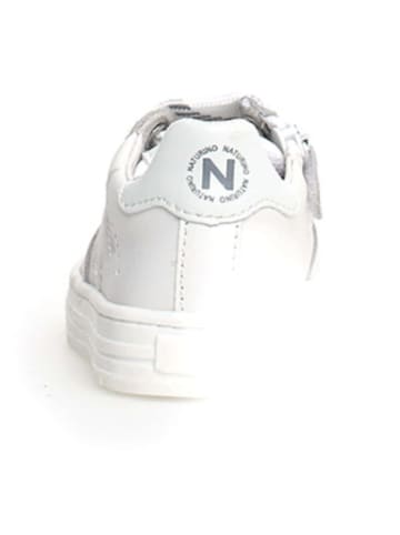 Naturino Skórzane sneakersy "Hess 2" w kolorze białym