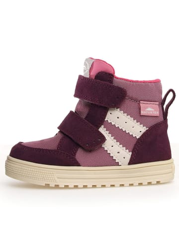 Naturino Leder-Sneakers "Tabby" in Lila/ Rosa