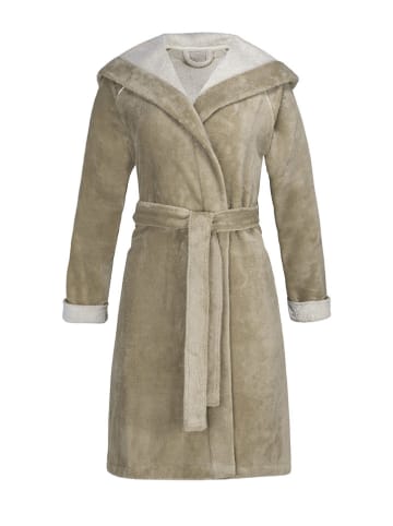 ESPRIT Szlafrok "Cosy" w kolorze beżowym