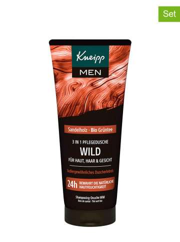 Kneipp 3er-Set: 3in1 Duschgel & Shampoo "Wild", je 200 ml