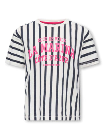 KIDS ONLY Shirt "Oliviana" in Weiß/ Anthrazit