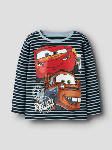 name it Longsleeve "Felipe" donkerblauw/wit