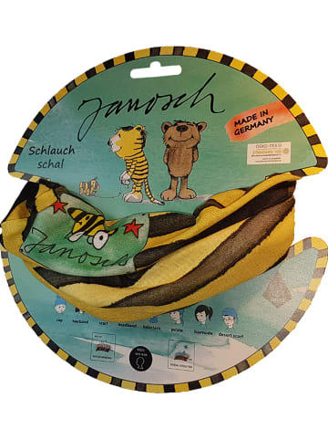 Panther Loopschal "Janosch" in Gelb/ Schwarz - (L)24,5 x (B)47,5 cm