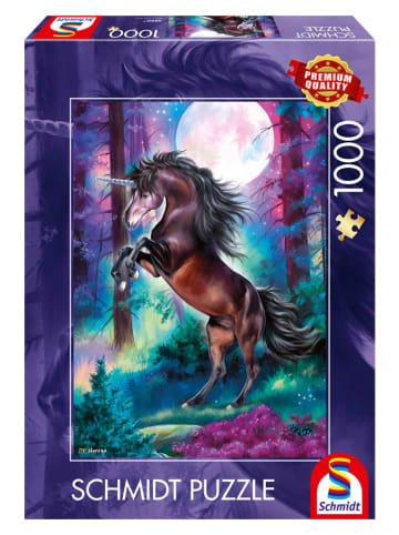 Schmidt Spiele 1.000tlg. Puzzle "Einhorn bei Vollmond" - ab 12 Jahren