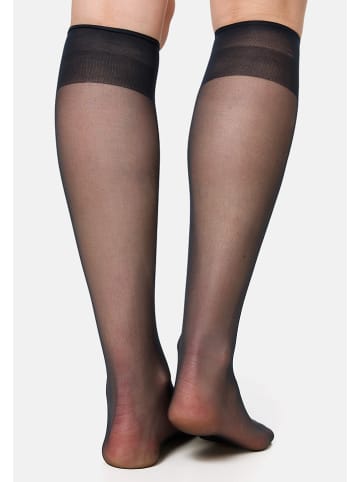 Nur Die 5er-Set: Kniestrümpfe in Schwarz - 15 DEN