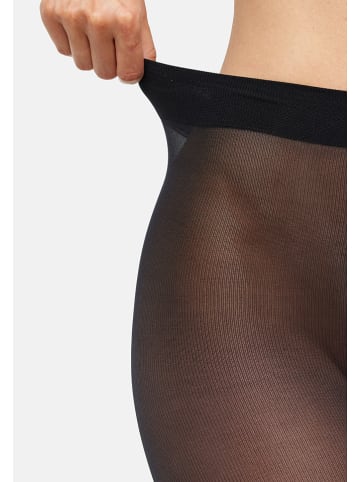 Nur Die Rajstopy (2 pary) "Fit in shape" w kolorze czarnym - 40 DEN