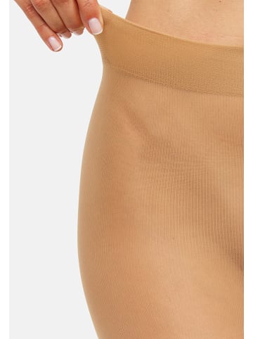 Nur Die Rajstopy (2 pary) "Fit in shape" w kolorze beżowym - 40 DEN