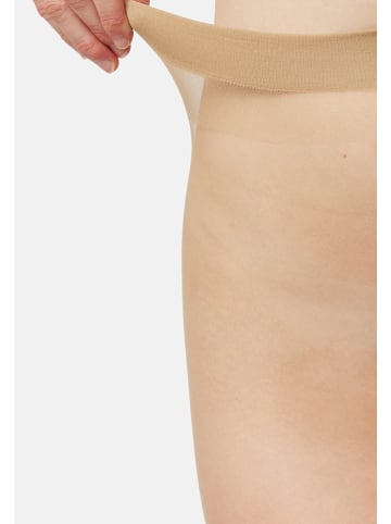 Nur Die 3er-Set: Strumpfhose "Transparent" in Creme - 15 DEN