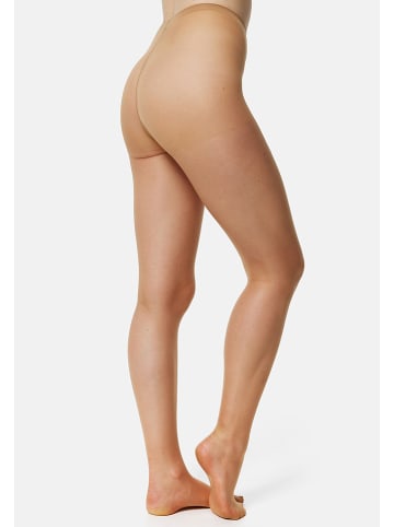Nur Die 3er-Set: Strumpfhose "Seidenfein" in Beige - 15 DEN