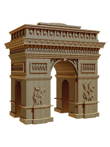 Cartonic 3D-Puzzle ''Arc de Triomphe Paris'' in Hellbraun