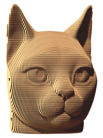 Cartonic Puzzle 3D "Cat" w kolorze jasnobrązowym