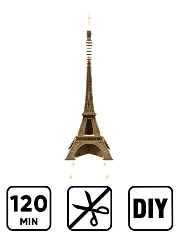 Cartonic Puzzle 3D "Eiffel Tower" w kolorze jasnobrązowym