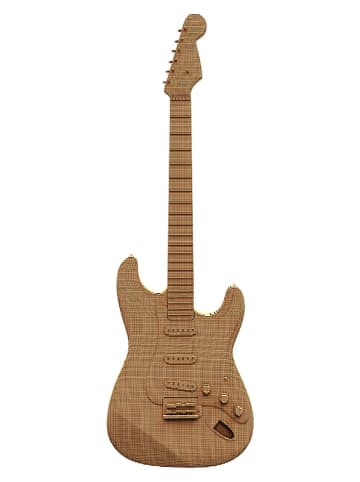 Cartonic Puzzle 3D "Guitar" w kolorze jasnobrązowym