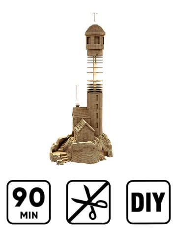 Cartonic Puzzle 3D "Lighthouse" w kolorze jasnobrązowym