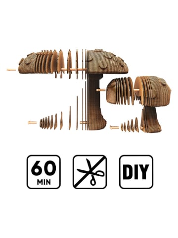 Cartonic 3D-Puzzle ''Mushrooms'' in Hellbraun
