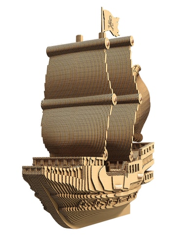 Cartonic 3D-puzzel ''Pirate Ship'' lichtbruin