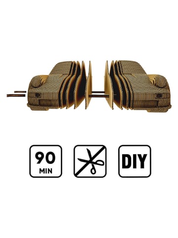 Cartonic Puzzle 3D "Porsche 911" w kolorze jasnobrązowym