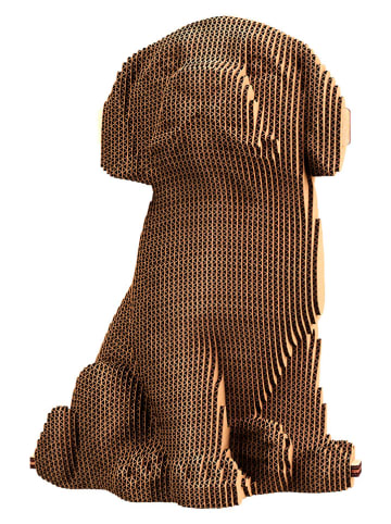 Cartonic Puzzle 3D "Puppies Trio" w kolorze jasnobrązowym