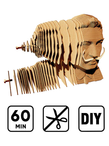 Cartonic Puzzle 3D "Salvador Dali" w kolorze jasnobrązowym