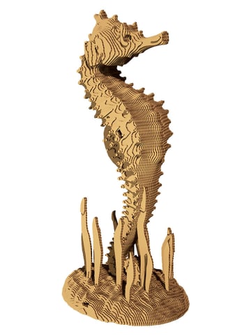 Cartonic Puzzle 3D "Seahorse" w kolorze jasnobrązowym