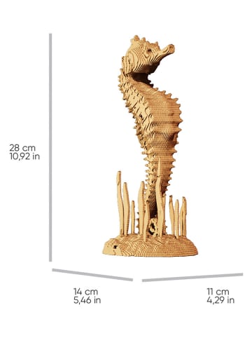 Cartonic 3D-Puzzle ''Seahorse'' in Hellbraun