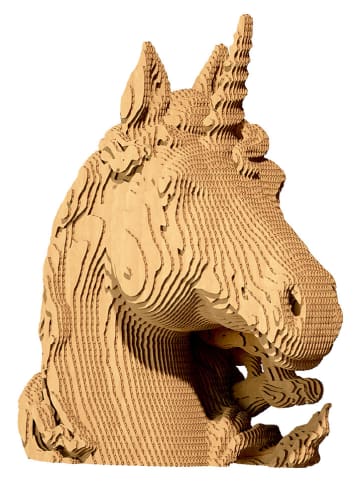 Cartonic Puzzle 3D "Unicorn" w kolorze jasnobrązowym