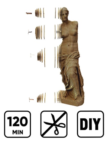 Cartonic Puzzle 3D "Venus de Milo" w kolorze jasnobrązowym