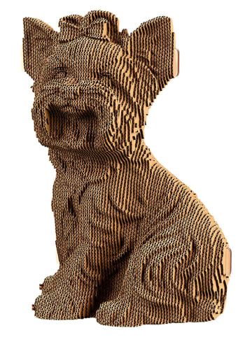 Cartonic Puzzle 3D "Yorkshire Terrier" w kolorze jasnobrązowym