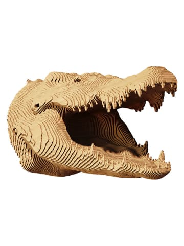 Cartonic Puzzle 3D "Crocodile" w kolorze jasnobrązowym