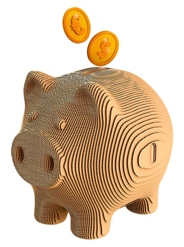 Cartonic 3D-Puzzle ''Piggy Money Bank'' in Hellbraun