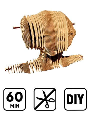 Cartonic Puzzle 3D "Alien" w kolorze jasnobrązowym