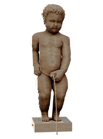 Cartonic Puzzle 3D "Menneken Pis" w kolorze jasnobrązowym