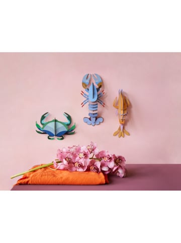 Studio ROOF 3D-wanddecoratie ''Deluxe Lobster'' roze - (B)22,5 x (H)61 x (D)15 cm