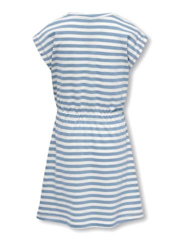 KIDS ONLY Kleid "May" in Hellblau/ Weiß